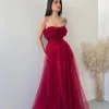 Abito Princess bordeaux