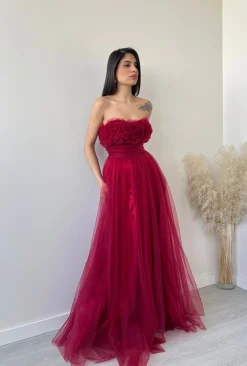Abito Princess bordeaux
