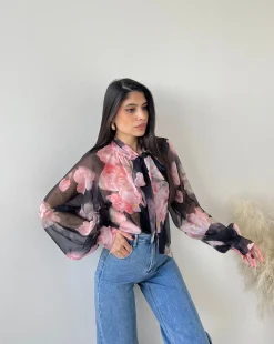 Blusa Amore nera