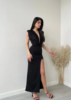 Completo body + gonna in modal nero