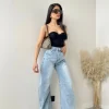 Jeans baggy con brillanti SJ21198