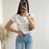 T-shirt fiocchi rossi
